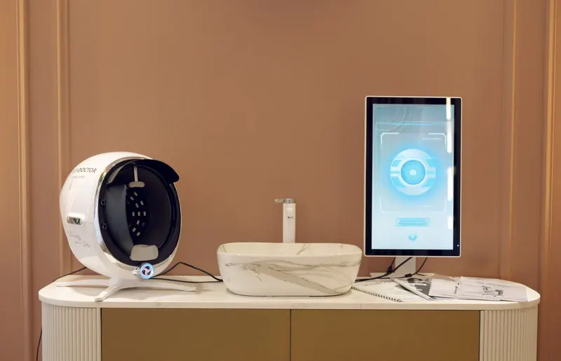 Analizorul de piele SkinDoctor, cu tableta